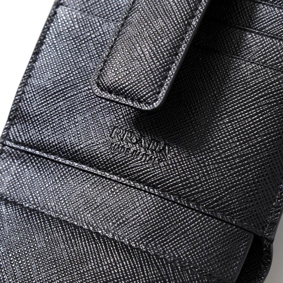 PRADA（プラダ） 二つ折り財布 2MC066 QHH F0002 メンズ レザー ミニ
