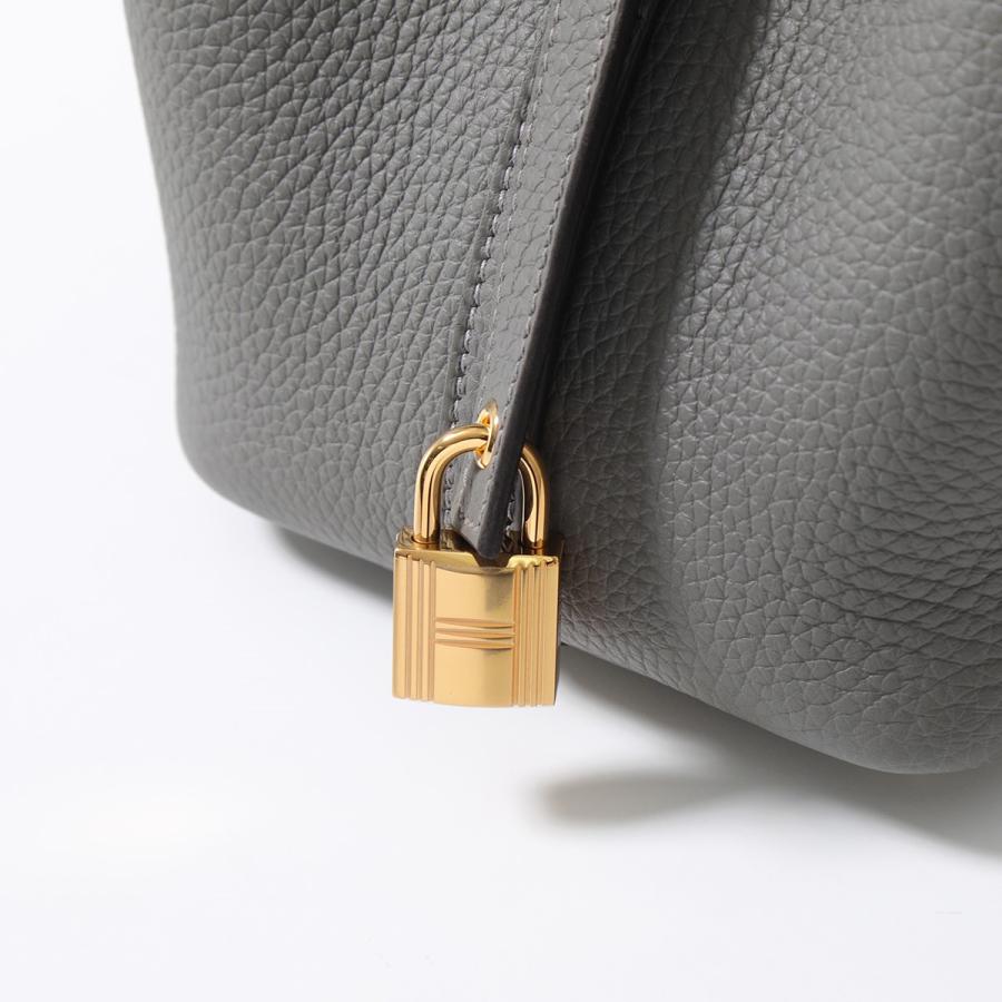 HERMES エルメス ピコタン PICOTIN LOCK PM 18 ピコタンロック H056289CK H056289CC レディース トリヨンクレマンス レザー 鞄 W刻印 MAUVE PALEの画像