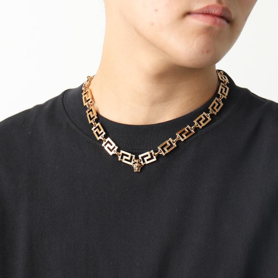 VERSACE ヴェルサーチ ネックレス DG17593 DJMT メンズ グレカ メドゥーサ アクセサリー 3J000 ...