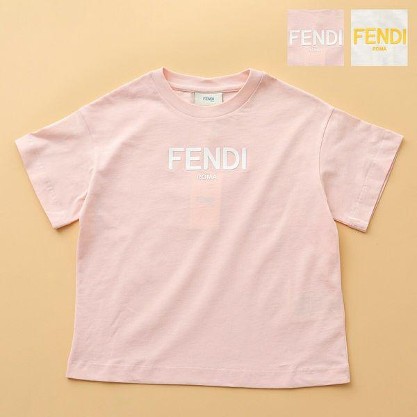 FENDI KIDS フェンディ キッズ Tシャツ JUI137 7AJ ガールズ クルー 