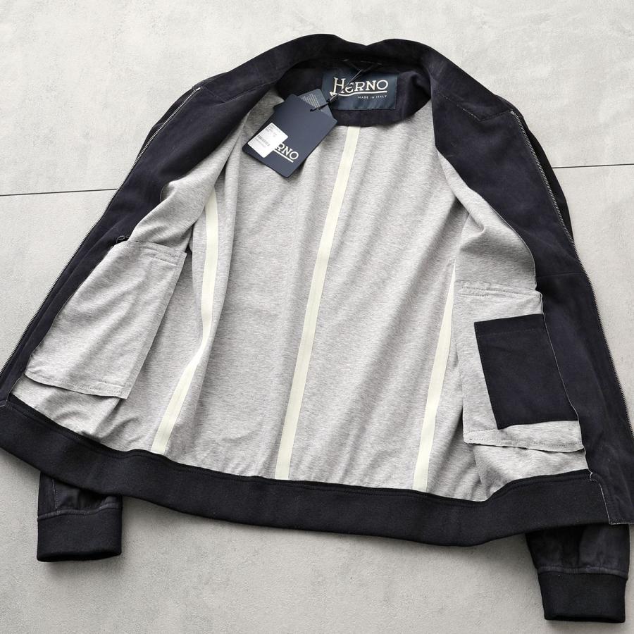 ヘルノ ボンディング加工 スエード レザー ブルゾン ジャケット PL0062U HERNO（ヘルノ） ブルゾン PL0062U 18088 メンズ ボンディング ゴート