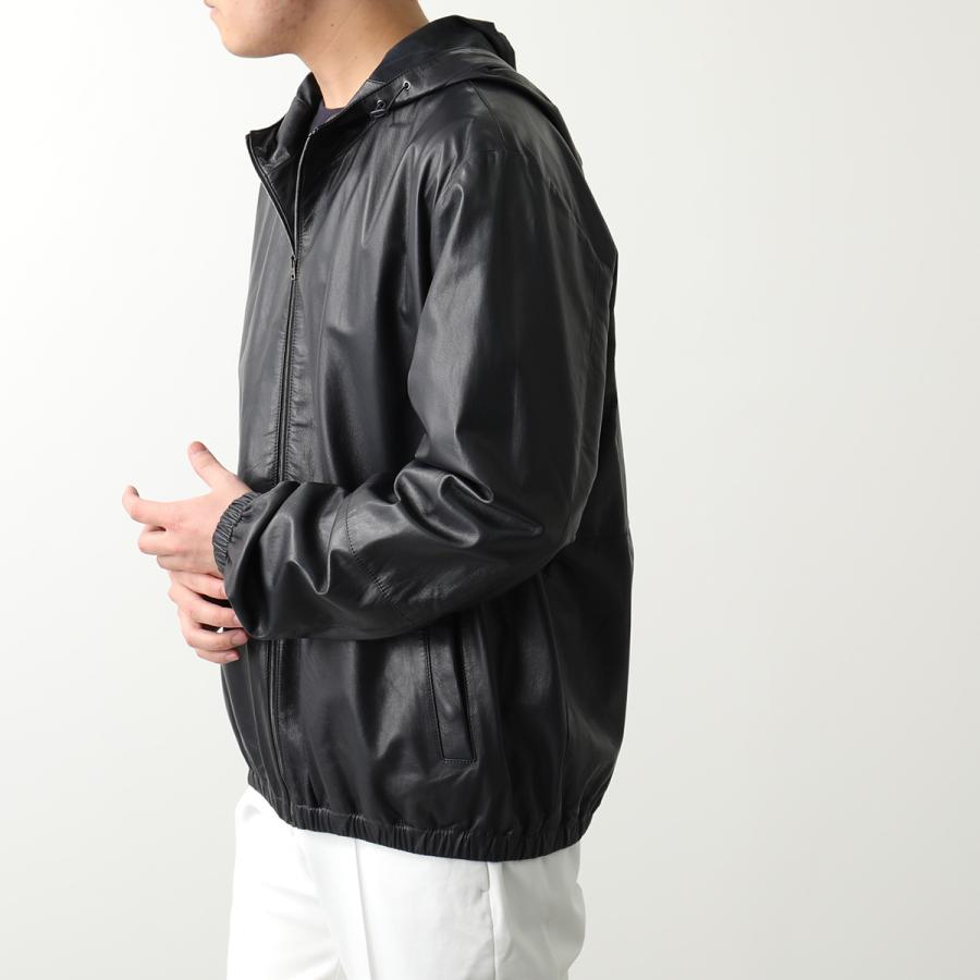 HERNO ヘルノ ブルゾン PL0086U 18089 メンズ ラムレザー パーカー 