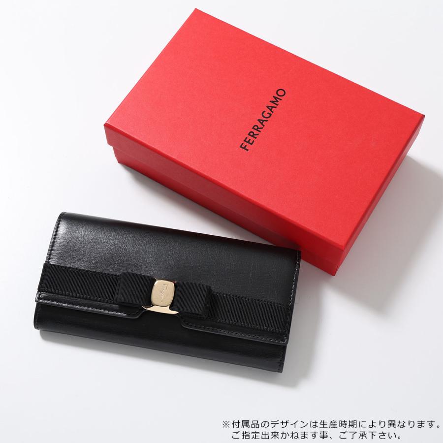 FERRAGAMO（フェラガモ） 二つ折り長財布 NEW VARA 22E008 レディース