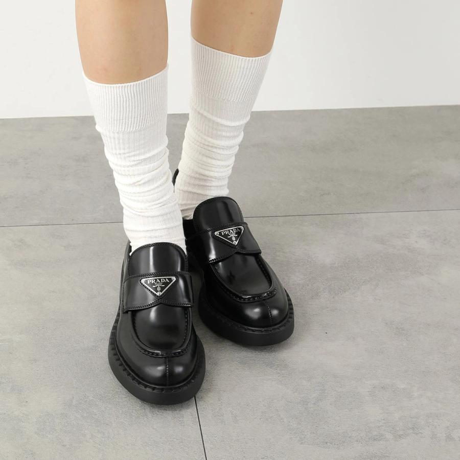 PRADA（プラダ） ローファー チョコレート 1D246M ULS F0002