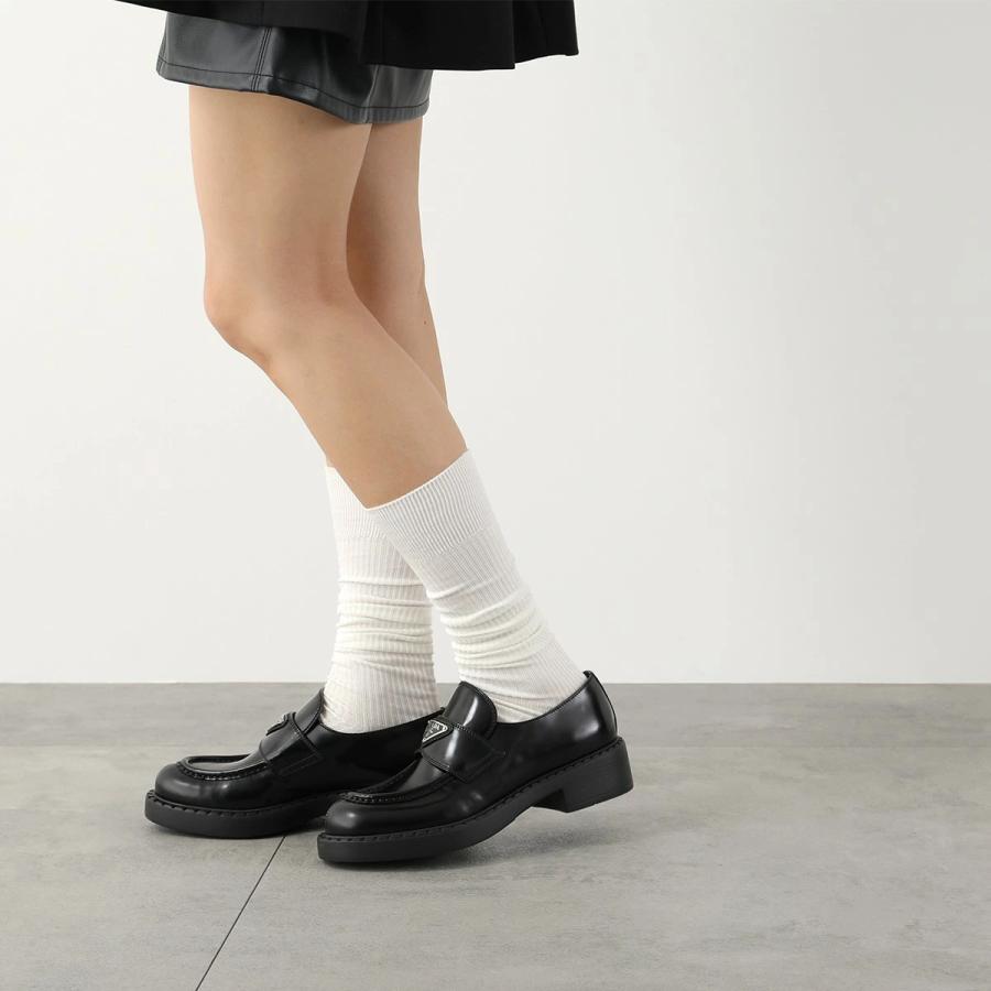 PRADA（プラダ） ローファー チョコレート 1D246M ULS F0002