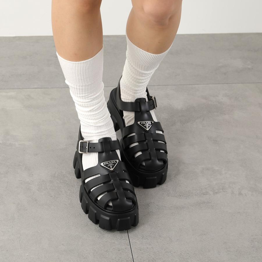 PRADA プラダ サンダル モノリス 1X853M 3LKK F0002 レディース PRADA プラダ サンダル モノリス 1X853M 3LKK F0002 レディース