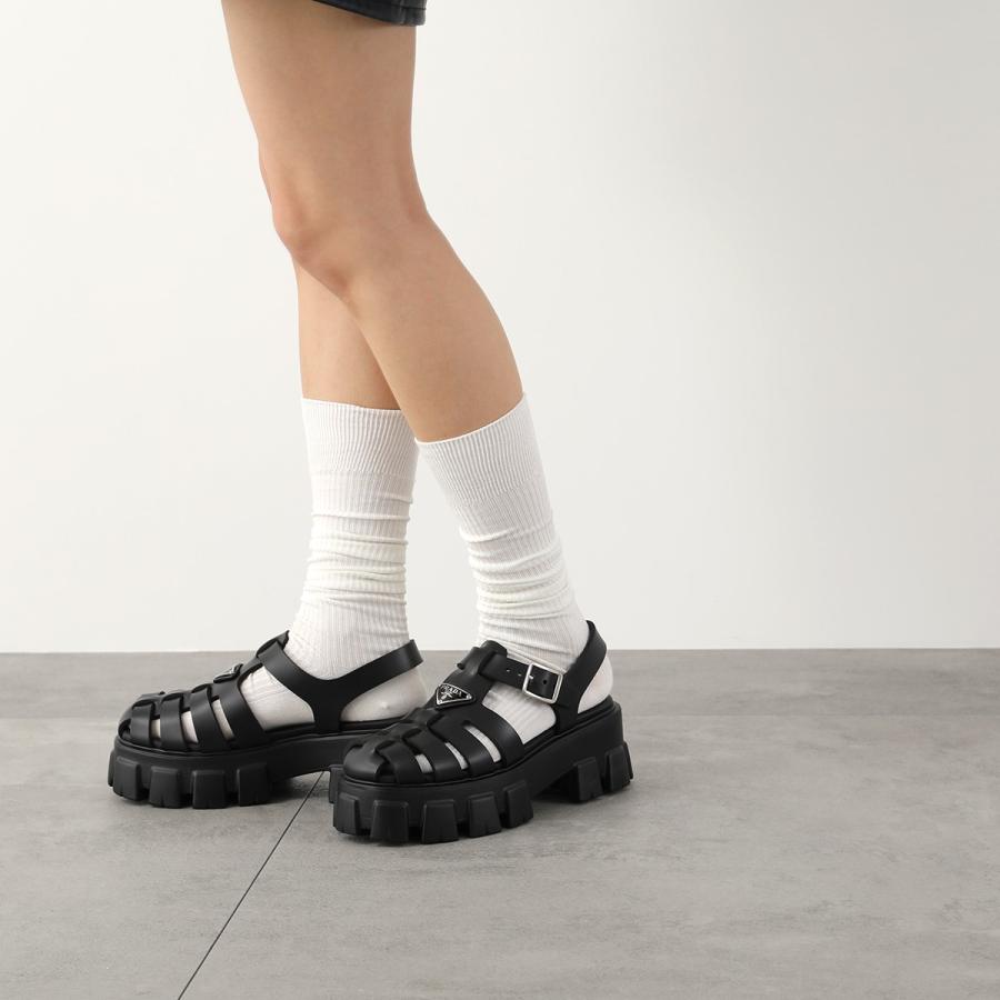 PRADA プラダ サンダル モノリス 1X853M 3LKK F0002 レディース PRADA プラダ サンダル モノリス 1X853M 3LKK F0002 レディース
