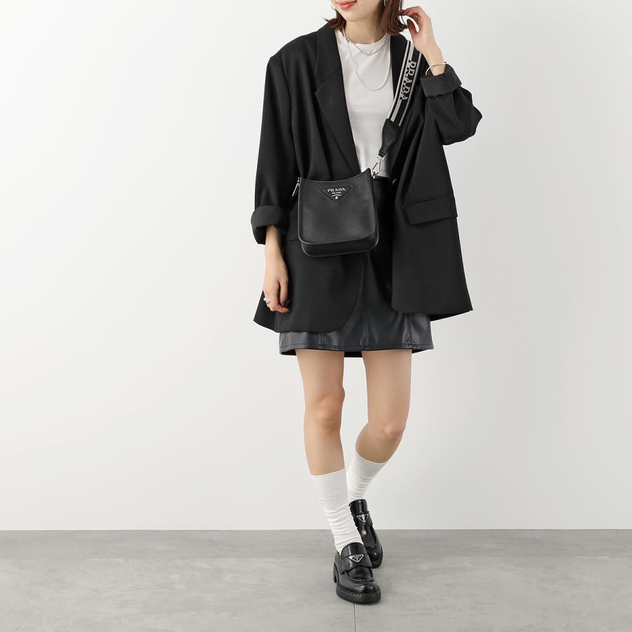 プラダ PRADA VIT.DAINO SOFT ショルダーバッグ バッグ レザー レディース ブラック系 1NF0622DKVF0002 【新品】 PRADA（プラダ） VIT.DAINO SOFT ブランドオフ レザー ショルダー