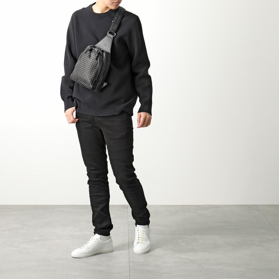 【希少】 Christian Louboutin クリスチャンルブタン ボディバッグ Loubifunk ルビファンク 1235313 メンズ ショルダーバッグ 鞄 B672-BLACK/BLACK/BLACK-RED 【2664504911】(96120円)