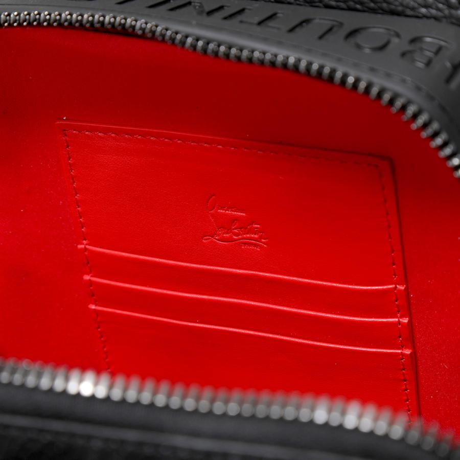 【希少】 Christian Louboutin クリスチャンルブタン ボディバッグ Loubifunk ルビファンク 1235313 メンズ ショルダーバッグ 鞄 B672-BLACK/BLACK/BLACK-RED 【2664504911】(96120円)