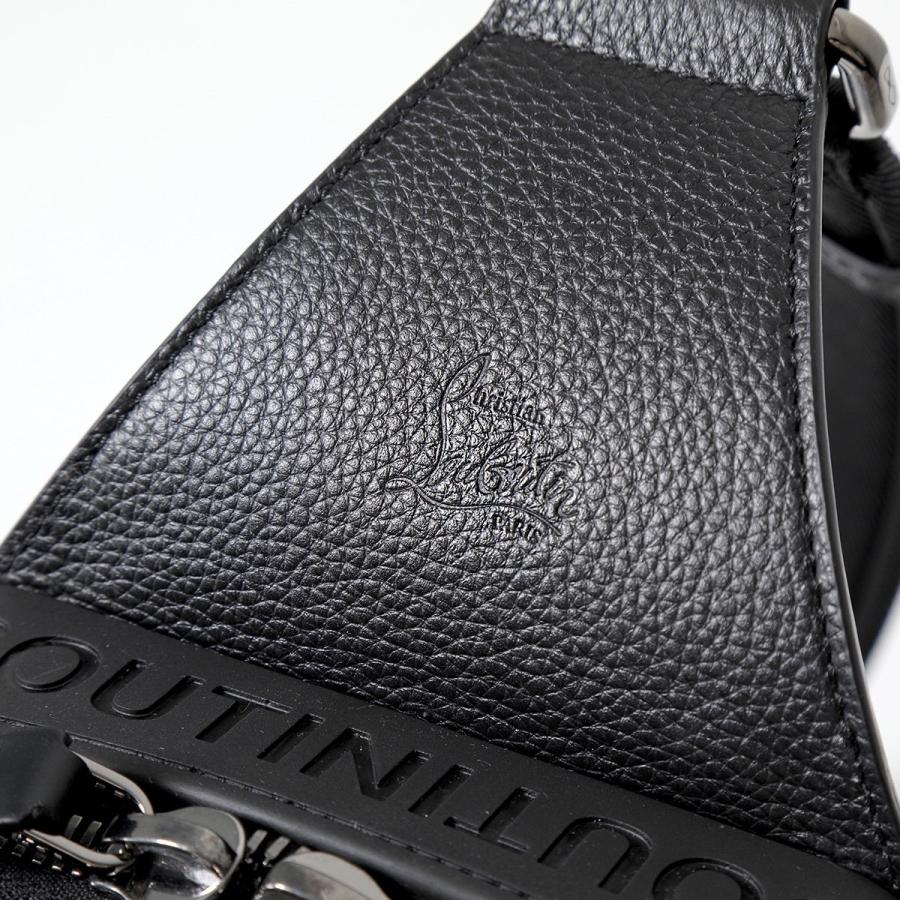 【希少】 Christian Louboutin クリスチャンルブタン ボディバッグ Loubifunk ルビファンク 1235313 メンズ ショルダーバッグ 鞄 B672-BLACK/BLACK/BLACK-RED 【2664504911】(96120円)