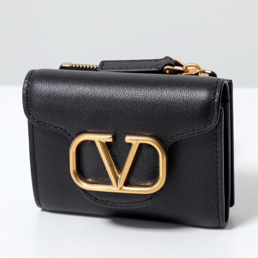 ☆美品☆VALENTINO シグネチャー Vロゴ マネークリップ カーフレザー