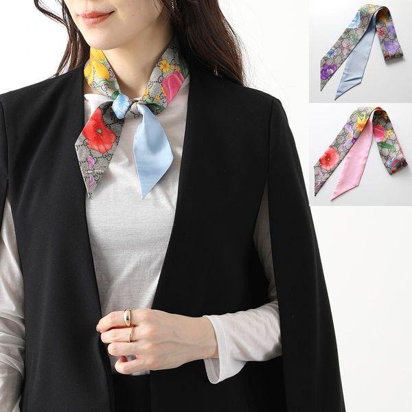 GUCCI グッチ スカーフ GGフローラ 609317 3G001 レディース シルク