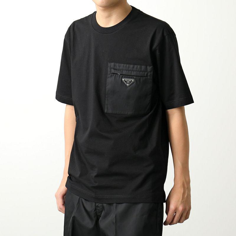 べ*ぽ様 新品☆PRADA☆Tシャツ☆黒☆非売品☆ PRADA（プラダ） 半袖 Tシャツ UJN661 11CK メンズ Re-Nylon