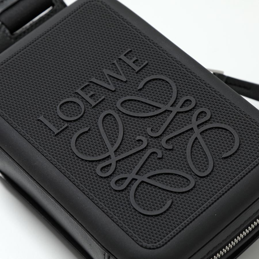 LOEWE アナグラム レザークラッチバッグ スペイン製 ロエベ ロゴ ブラック LOEWE ロエベ フラメンコクラッチ ミニ (ナパカーフ) Flamenco