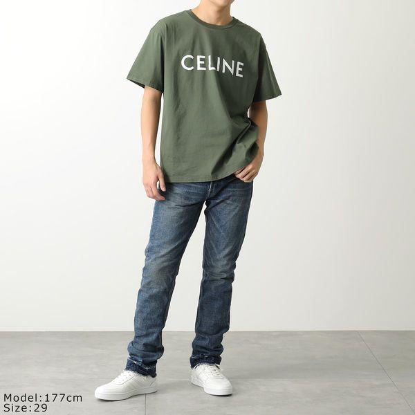 CELINE セリーヌ デニム LOU ルージーンズ 2N809066S.07TK メンズ コットン ヴィンテージ ウォッシュ スリムフィット カットオフ デニムブルー｜s-musee｜02