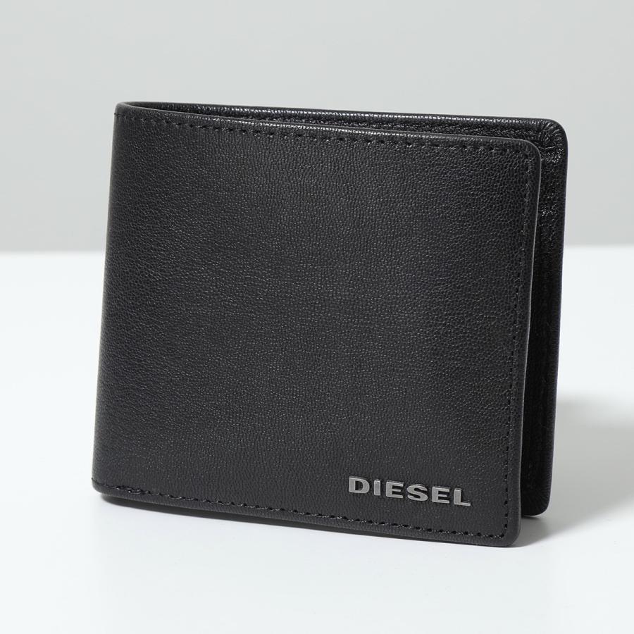 DIESEL ディーゼル 二つ折り財布 X03925 PR271 メンズ レザー ロゴ 小銭入れあり ミニ財布 T8013｜s-musee｜02