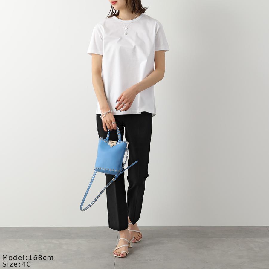 HERNO (ヘルノ) ★★ ② JG0000176D-52006-1000 CHIC COTTON JERSEY &amp; NEW TECHNO タフタ Tシャツ レディース ホワイト 40 HERNO（ヘルノ） 半袖 Tシャツ CHIC COTTON JERSEY & NEW TECHNO