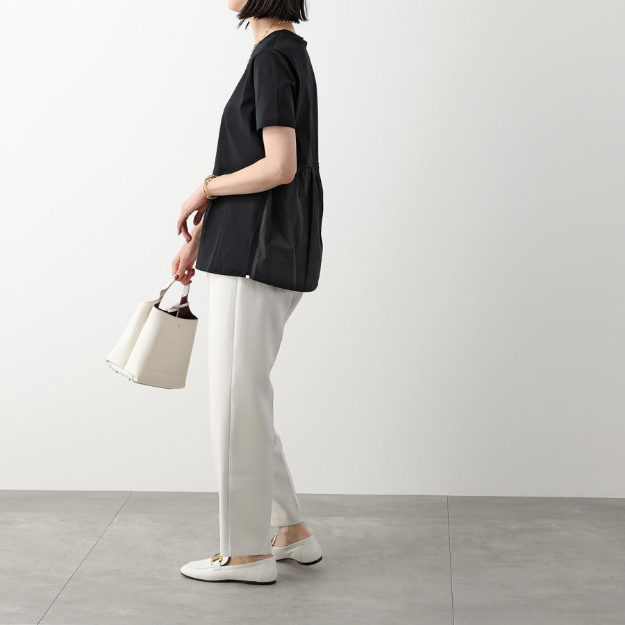 HERNO (ヘルノ) ★★ ② JG0000176D-52006-1000 CHIC COTTON JERSEY &amp; NEW TECHNO タフタ Tシャツ レディース ホワイト 40 HERNO（ヘルノ） 半袖 Tシャツ CHIC COTTON JERSEY & NEW TECHNO