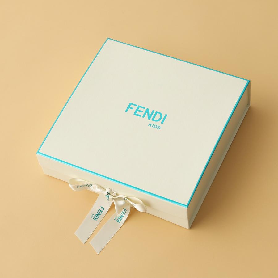 FENDI KIDS フェンディ キッズ ベビー ギフトセット BUK096 8RA ガールズ ロンパース+スタイ+帽子 3点セット 長袖 パジャマ ロゴ刺繍 カラー3色｜s-musee｜16