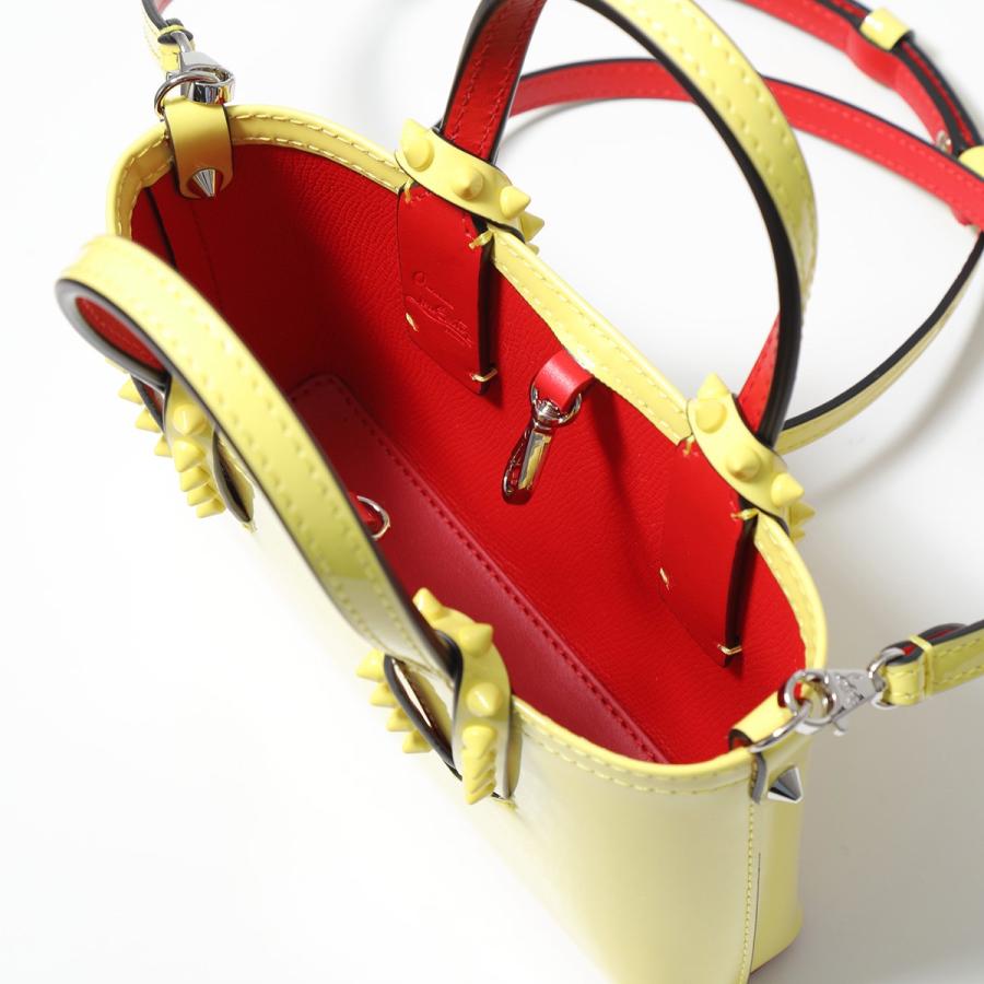 Christian Louboutin CABATA カバタ グラデーションスタッズ トートバッグ ポーチ 3195373 ブラック レッド (197022