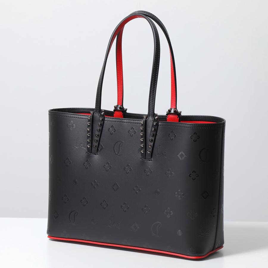 Christian Louboutin クリスチャンルブタン トートバッグ Cabata Small カバタ スモール 1235008 レディース ロゴ スタッズ ポーチ付き 鞄 BK01/BLACK｜s-musee｜06