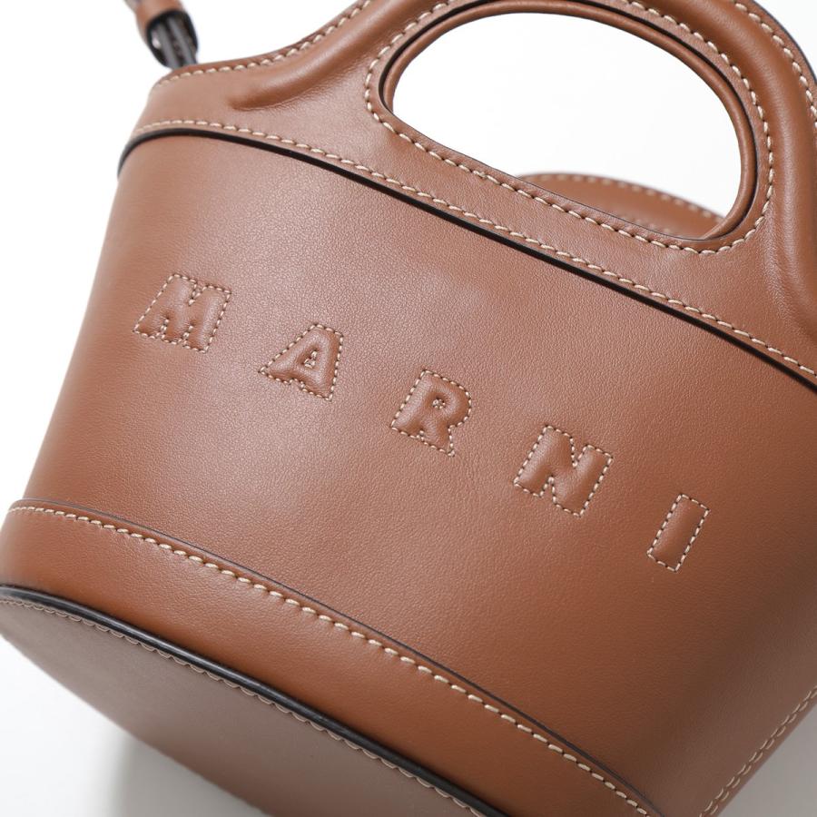 ＊【Marni】本革 ショルダーバッグ ゴールド金具 レッド ブラウン MARNI（マルニ） ショルダーバッグ トランク ミディアム バッグ レザー