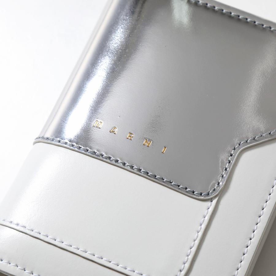 MARNI マルニ 二つ折財布 PFMOQ14UQ1 P0410 レディース メタリック 