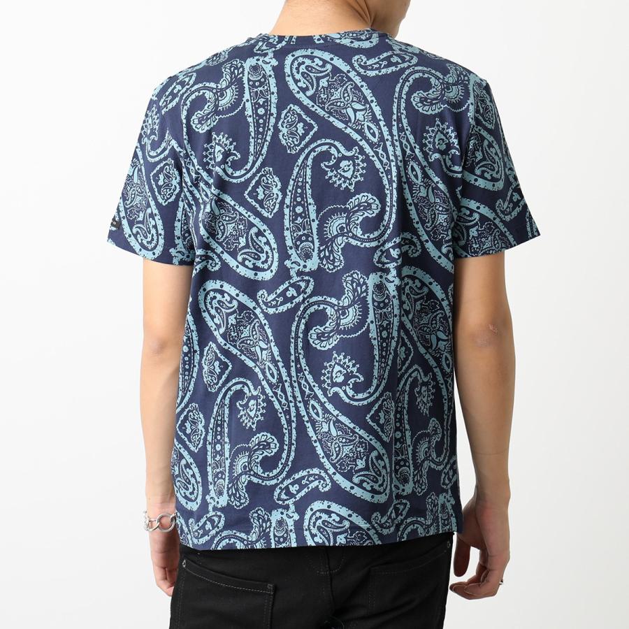 ETRO エトロ Tシャツ ブルー 青 サイズ:XL | 20SS ビッグペイズリー柄 クルーネック Tシャツ | 半袖 ショート ハーフ スリーブ カットソー【メンズ】【】 楽天市場】半袖 メンズ（ブランドエトロ）（メンズファッション