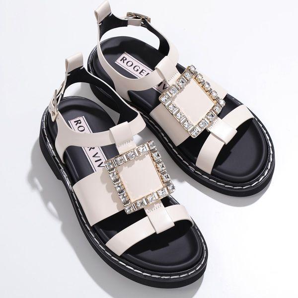 【即日発送】Roger Vivier シルバー　ラインストーン　サンダル　37 Roger Vivier（ロジェヴィヴィエ） サンダル VIV RANGERS STRASS
