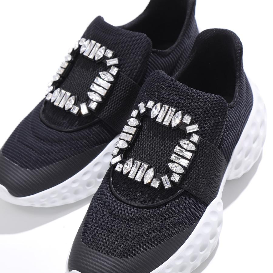 ROGER VIVIER ロジェヴィヴィエ スニーカー VIV RUN LIGHT STRASS BUCKLE RVW63731340QPS レディース ストラスバックル 靴 カラー2色 RVW63731340QPS9999の画像