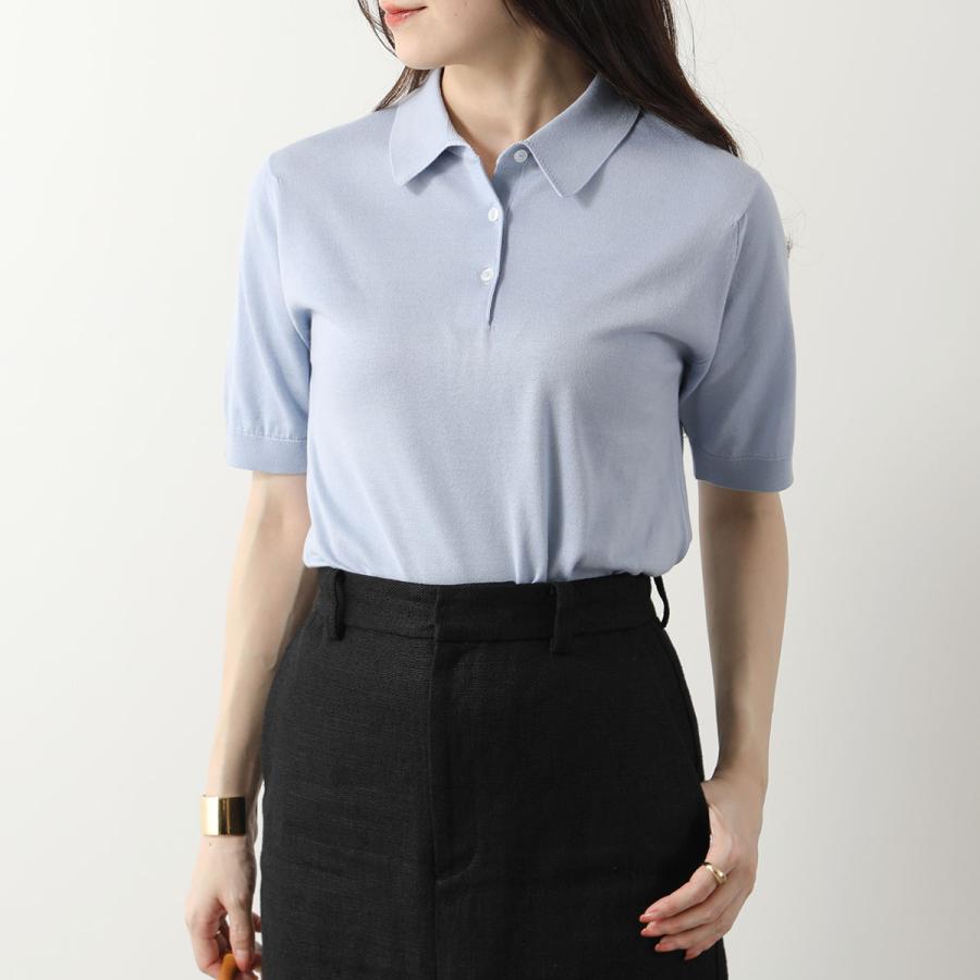 ジョンスメドレー コットン ニットポロシャツ2色セット JOHN SMEDLEY（ジョンスメドレー） ニット JILL COMMON FIT レディース