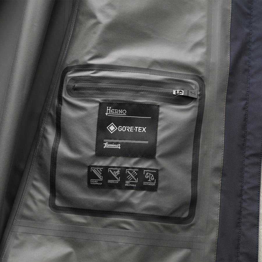 新品✨未使用✨HERNO ヘルノ ラミナー フーデッド ジャケット リネン 撥水 HERNO（ヘルノ） Laminar Windstopper Cape PI155DL 11106 : LaG