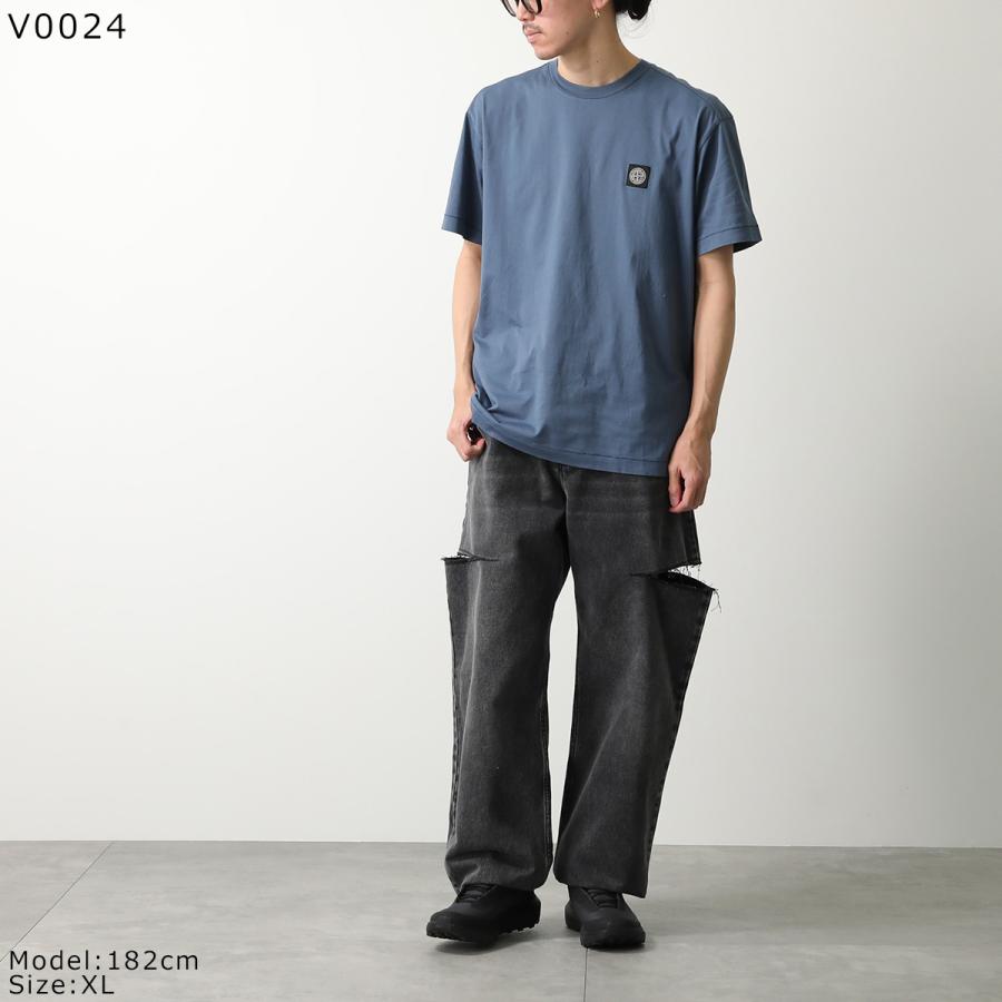 4738 Stone  ストーンアイランド 半袖ポロシャツ ボーダー 中古・古着通販】STONE ISLAND (ストーンアイランド) 半袖ポロシャツ