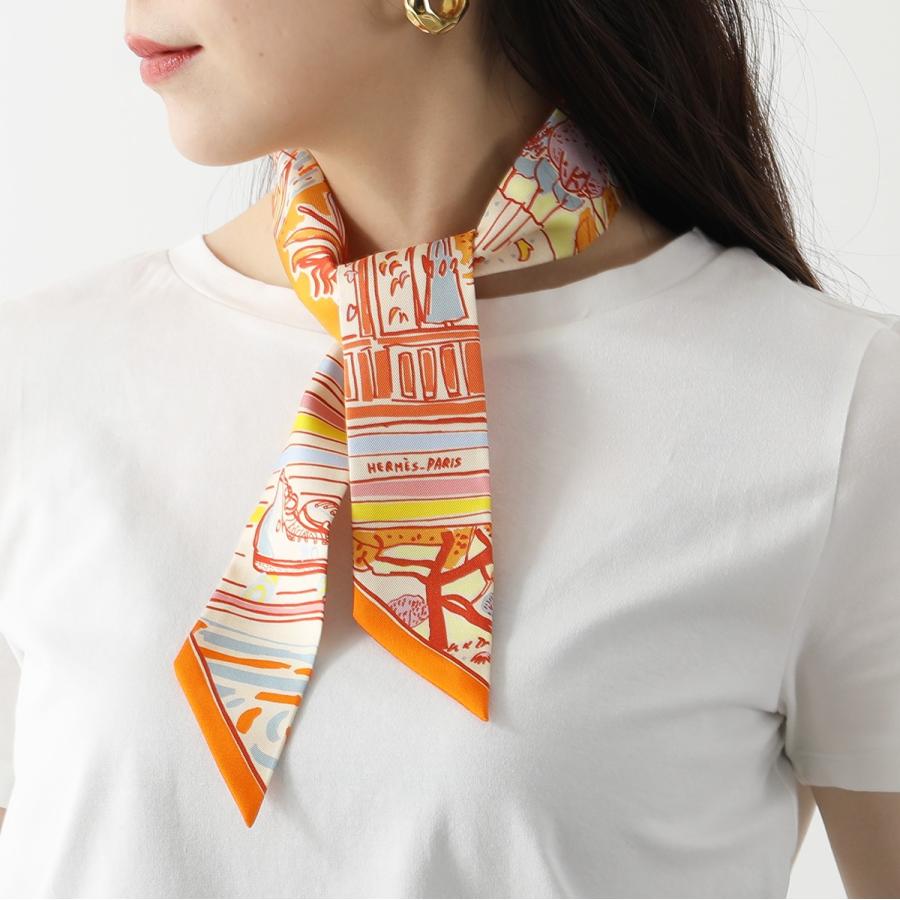 限定セール！】エルメス ツイリー スカーフ 063951S シルク バンダナ