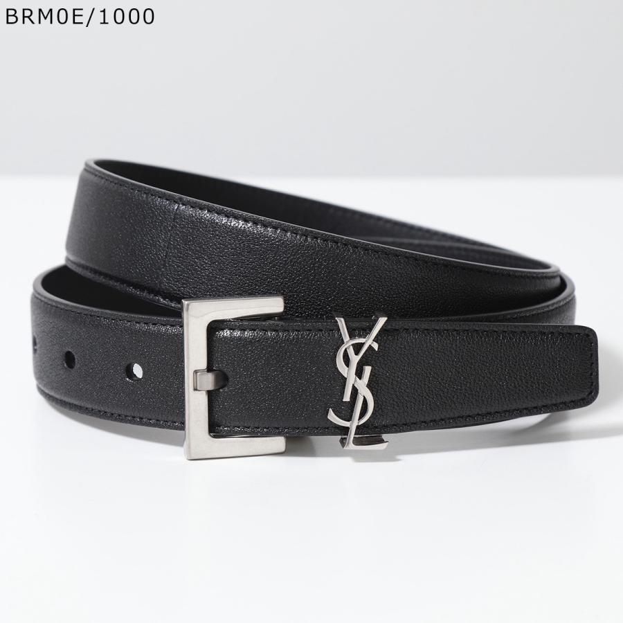 SAINT LAURENT サンローラン ベルト YSL BELT 3.0 634437 634440 BOO0W BOO0E BRM0E  スクエアバックル レザー YSL カサンドラロゴ カラー3色