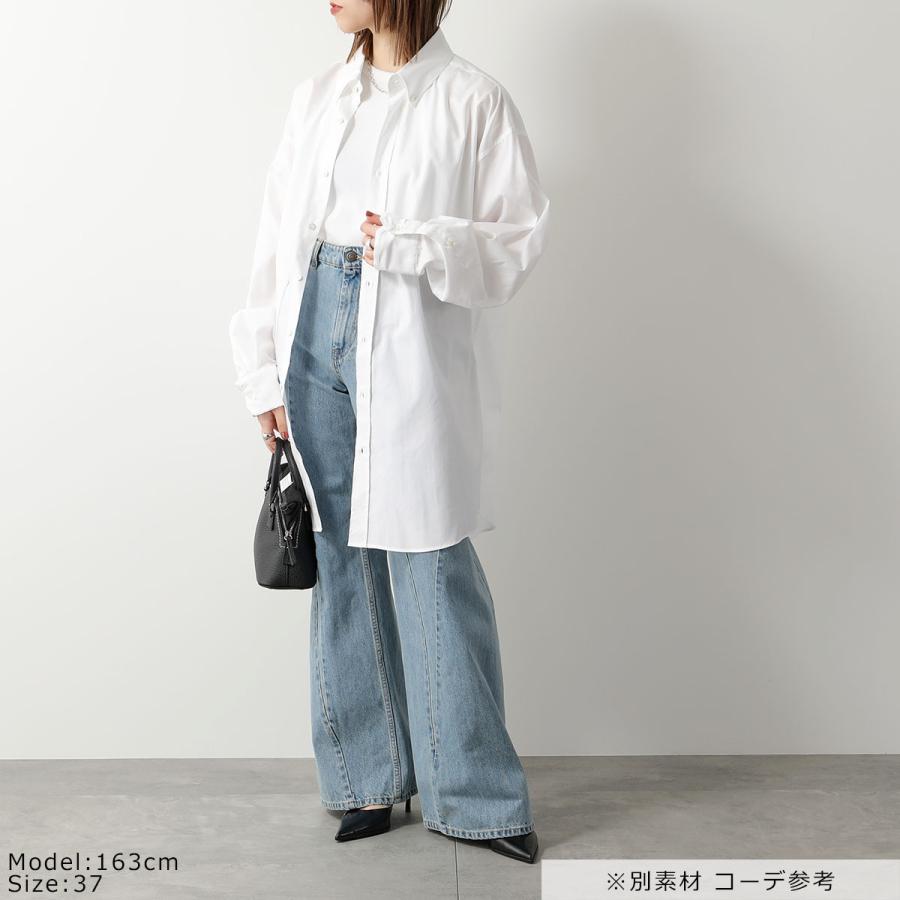 MAISON MARGIELA メゾンマルジェラ 4 14 オックスフォードシャツ SI1DL0002 S54946 レディース コットン ストライプ シャツワンピ オーバーサイズ 002F｜s-musee｜12