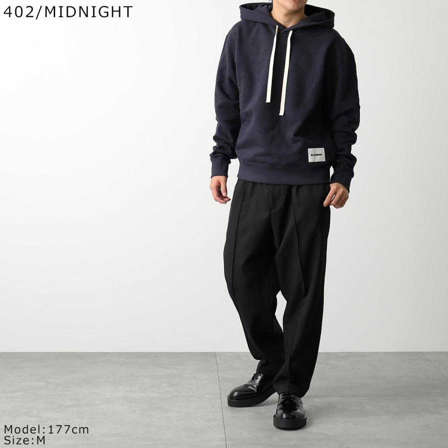 JIL SANDER+ ジルサンダー プラス パーカー J47GU0105 J20039 J20010 メンズ スウェット プルオーバー 長袖 ロゴパッチ セットアップ可能 カラー5色の画像