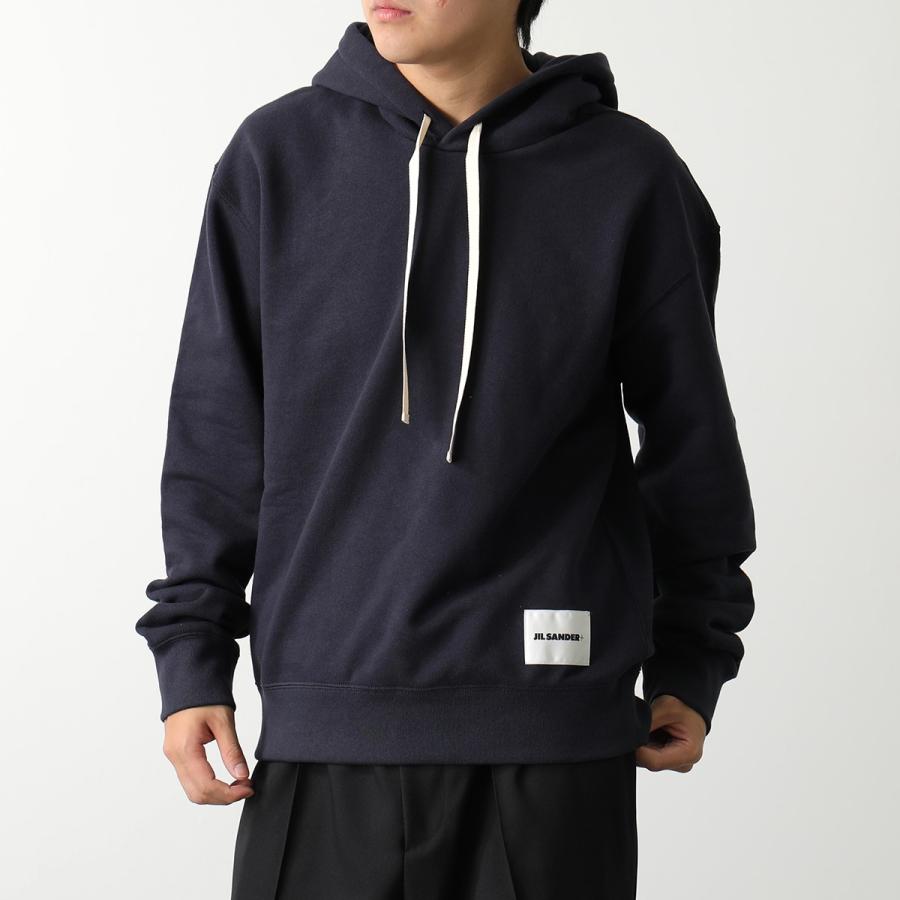 JIL SANDER+ ジルサンダー プラス パーカー J47GU0105 J20039 J20010 メンズ スウェット プルオーバー 長袖 ロゴパッチ セットアップ可能 カラー5色の画像