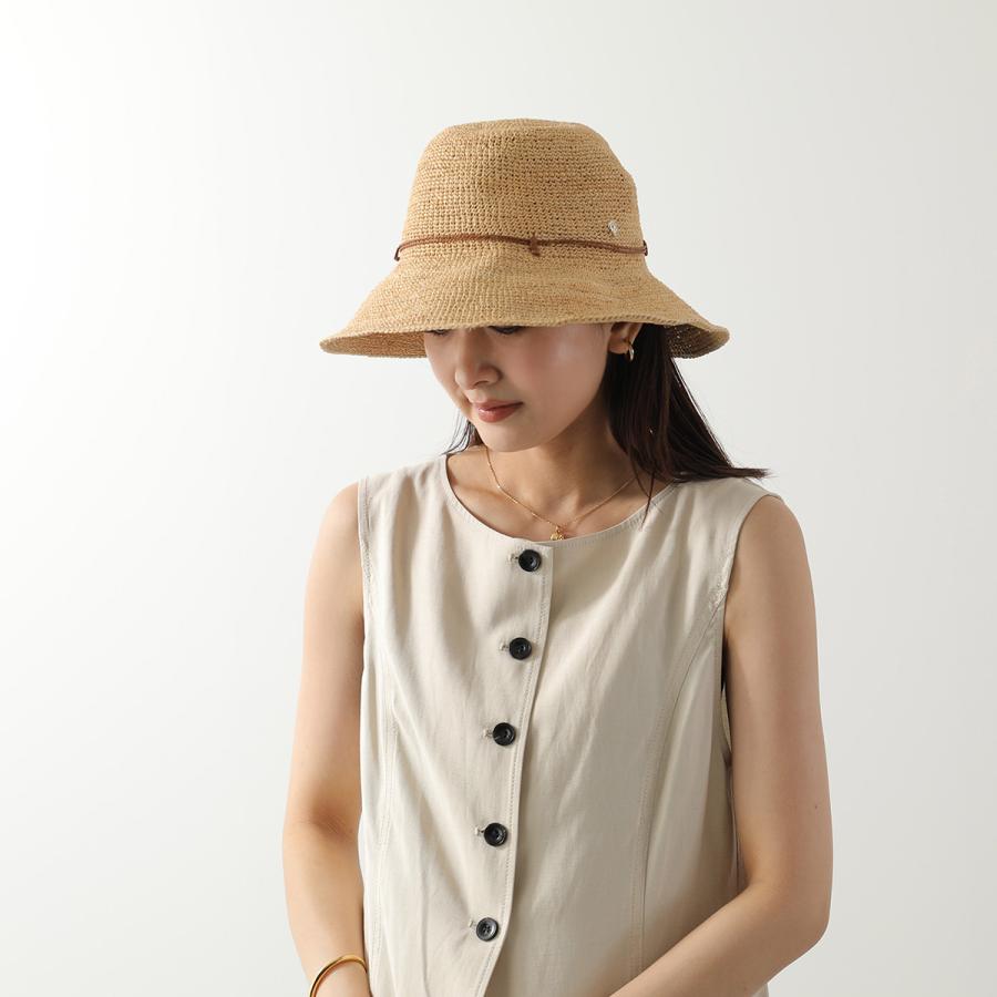 HELEN KAMINSKI ヘレンカミンスキー ラフィアハット Iris 9 レディース リボン 麦わら 帽子の画像