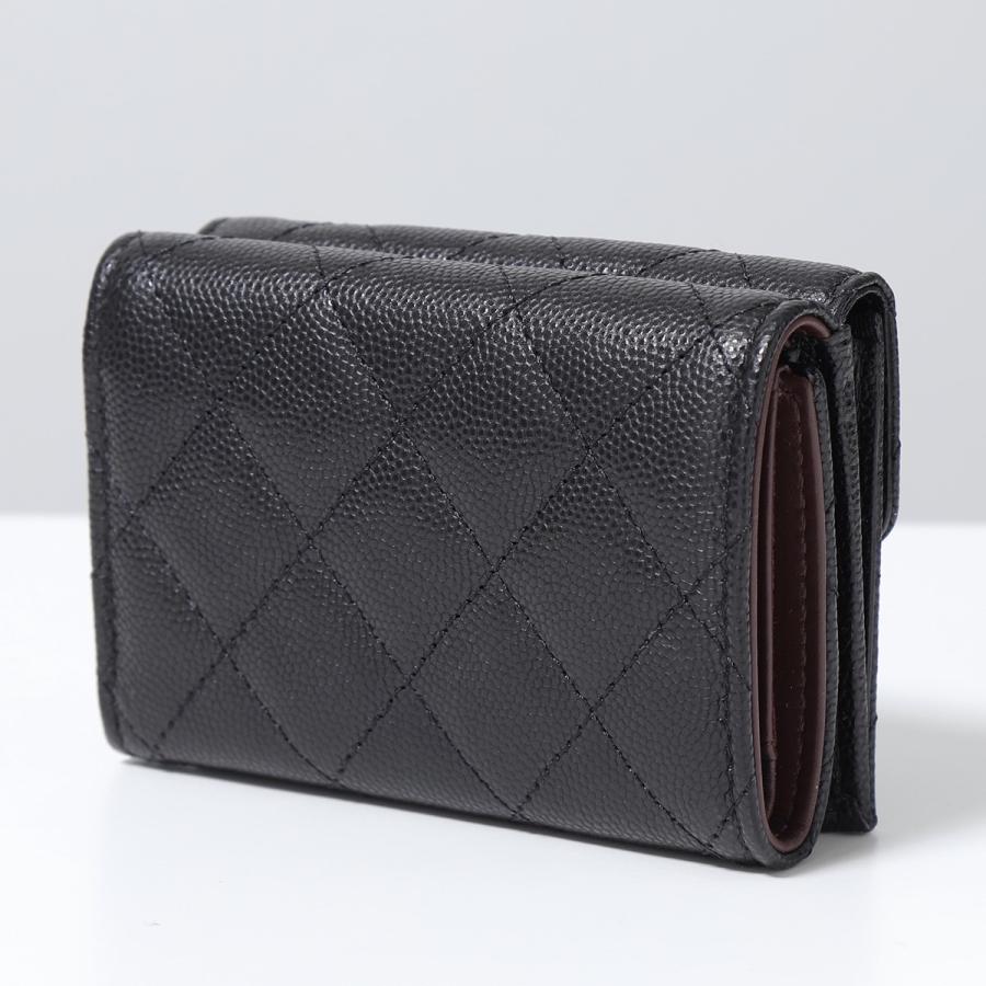 CHANEL シャネル 三つ折り財布 AP0230 B10583 Y33352 Y04059 Y01480 B15532 MATELASSE マトラッセ キャビアスキン ラムスキン ココマークの画像