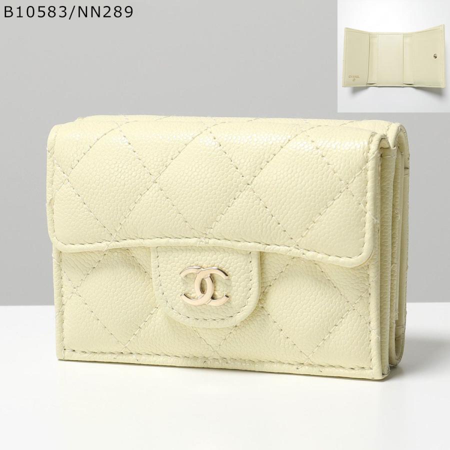 CHANEL シャネル 三つ折り財布 AP0230 B10583 Y33352 Y04059 Y01480