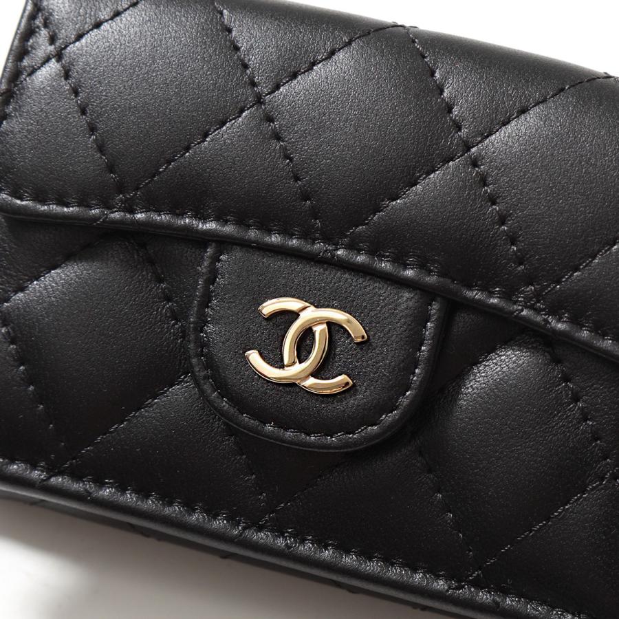 CHANEL シャネル 三つ折り財布 AP0230 B10583 Y33352 Y04059 Y01480 B15532 MATELASSE マトラッセ キャビアスキン ラムスキン ココマークの画像