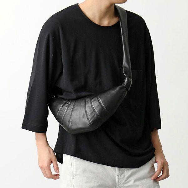 美品 Lemaire クロワッサン バッグ ミディアム 黒 羊革 LEMAIRE（ルメール） ボディバッグ MEDIUM CROISSANT BAG ミディアム