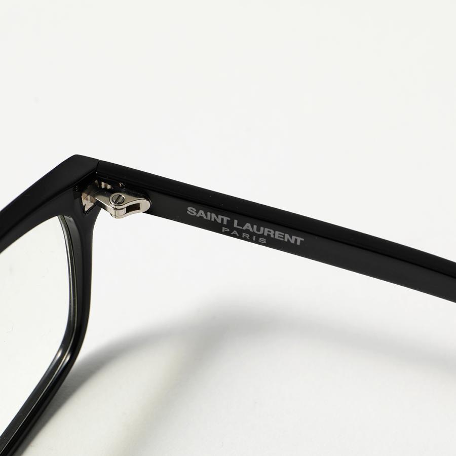 SAINT LAURENT サンローラン メガネ SL 458/F メンズ 眼鏡 フレーム 伊達メガネ アイウェア めがね ロゴ スクエア型 001  :350315203:インポートセレクト musee 通販 