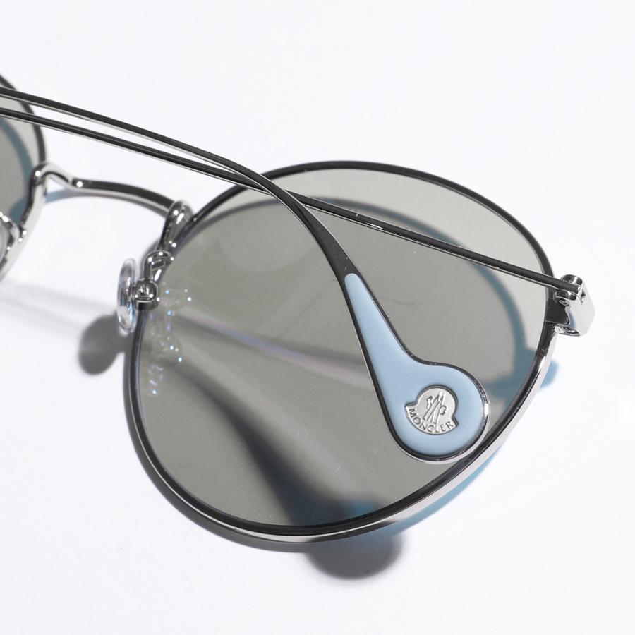 MONCLER モンクレール サングラス ML0109K メンズ メガネ ボストン型 ミラーレンズ メタルフレーム ロゴ 眼鏡 アイウェア 14X｜s-musee｜04