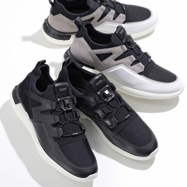 TODS トッズ スニーカー XXM91B0CA40MFA メンズ レザー×ファブリック 