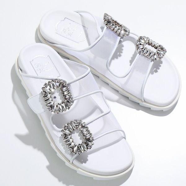 Roger Vivier ROGER VIVIER ロジェヴィヴィエ サンダル SLIDY VIV 
