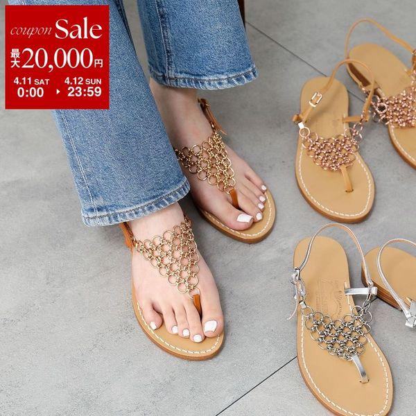 CANFORA カンフォラ トングサンダル K レディース ストラップ レザー  