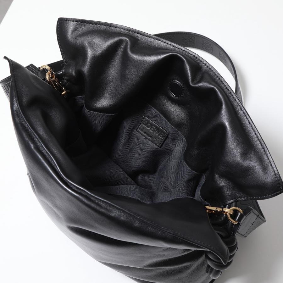 ロエベ / LOEWE　パファー フラメンコ クラッチ / ショルダーバッグ　A411FC1X67　レザー　ブラック 【中古】 商品番号 S-158476 ロエベ / LOEWE パファー フラメンコ クラッチ / ショルダーバッグ